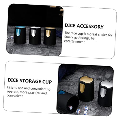 1pc Stylish Dice Cup Portable Plastic Holder for Party Games Easy to Clean Lightweight Compact Dice Storage Container for Bar Ktv Entertainment