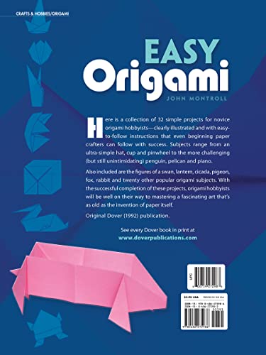 Easy Origami (Dover Origami Papercraft)over 30 simple projects