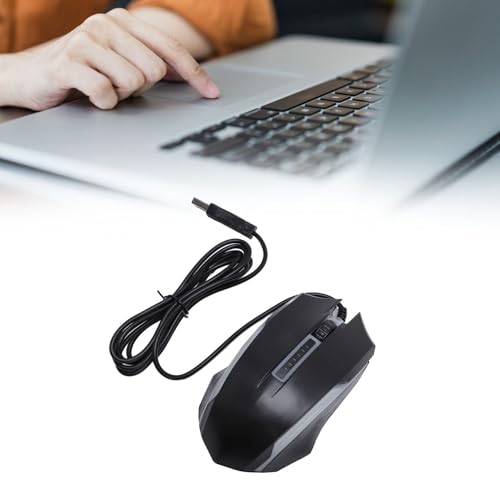 Zyyini Computer Mouse Wired, USB Wired Mouse with 4.9ft Cable 1200 DPI Sensitive Comfortable Grip RGB Optical Computer Mouse Right or Left Hand Use for Laptop, Chromebook, PC, Desktop,