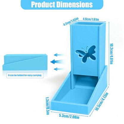 Foldable Mini Dice Tower for D&D, RPG & Tabletop Games Portable Dice Roller Design, Foldable Dice Storage Box Perfectly Fits Board Game Accessories and Gifts (style4) - style: style4