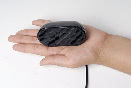 USB Mini Speaker Computer Speaker Powered Stereo Multimedia Speaker for Notebook Laptop PC(Black) - size: H002