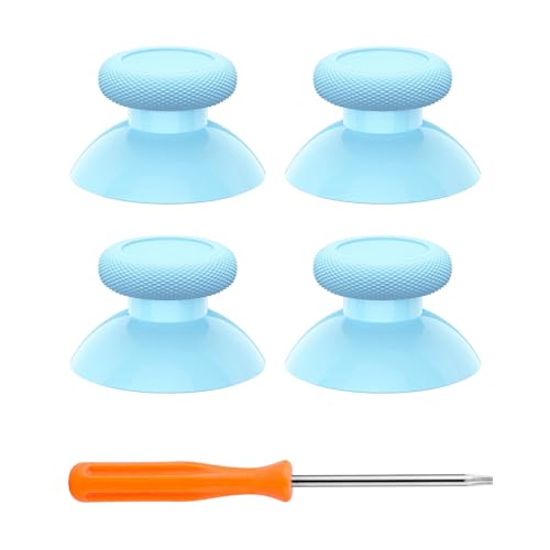 eXtremeRate Replacement Controller Joystick for Xbox One - 4 PCS Heaven Blue Thumbsticks Analog Thumb Sticks Parts for Xbox Series X/S, Xbox One S/X, Elite Controller with Repair Kit Screwdriver - color: Heaven Blue
