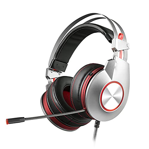 Gaming Headset Over-Ear Headphones with Noise Cancelling Microphone and Volume Control for PC and Laptop Use - Ideal for Gaming and Virtual Meetings