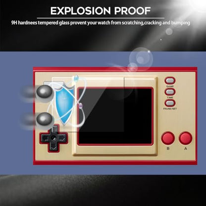 Orzero (4 Pack) Tempered Glass Screen Protector Compatible for GAME & Watch The Legend of Zelda/Super Mario Bros, Protector De Pantalla 9 Hardness High Definition Anti-Scratch Bubble Free - size: GAME & Watch The Legend of Zelda/Super Mario Bros
