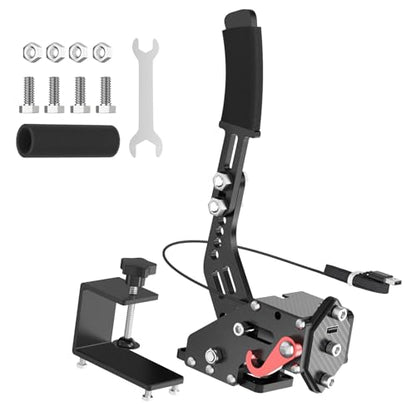 aikeec USB Handbrake for PS4 PS5 Playstation : Compatible with Logitech G27 G29- PC Handbrake for G27 G29 G920 Thrusmsater T300 T500-Racing Game Handbrake