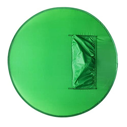 Portable Chair Green Screen Background, 142cm Popping Up Greenscreen Backdrop,Collapsible Chroma Key Kit with Chair Attachment Storage Case for Webcam Video Streaming Gaming Conferencing Webinars