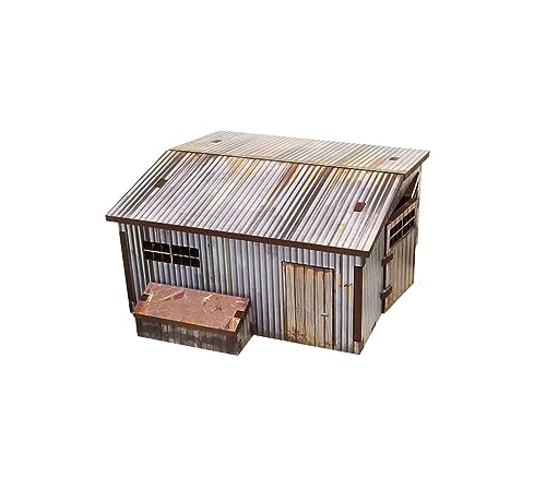 WW2 Normandy Large Tin Shed HDF Prepainted Terrain