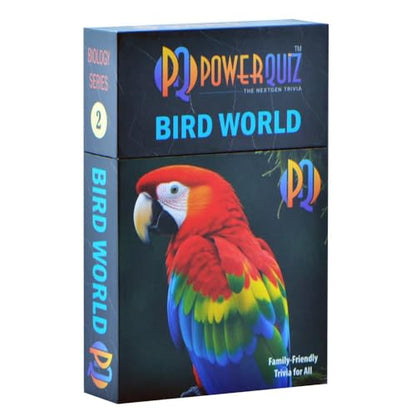 Bird World Biology Trivia Game for Kids & Adults | 200 Questions, 5 Difficulty levels Beginner to Expert, Fun facts, Explanations, Premium matte cards, Hard storage box - style: Bird World