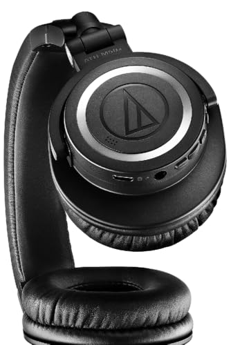 Audio Technica ATH-M50XBT2 Black Total Wireless On-Ear Headphones with 3 Year Amber Protection Plan (2021)