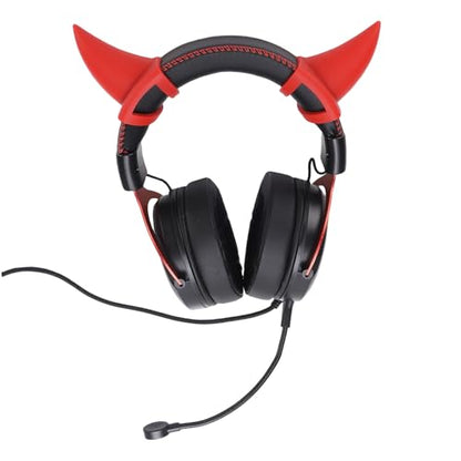 Asixxsix Wired Gaming Headset, Noise Cancelling Over Ear Headphones with Mic, RGB Luminous and 7.22ft Cable, Comfortable Wear Wired Headphones for Home Office (Black Red) - color: Black Red