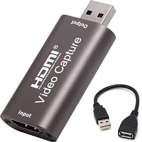 BlueAVS 4K HDMI to USB Capture Card, 1080P@60Hz, Live Streaming & Recording | Plug and Play HDMI Capture for DSLR, Camcorder and Action Cam, Ideal for OBS, Zoom, Live Streaming and Video Calls - color: Coffee