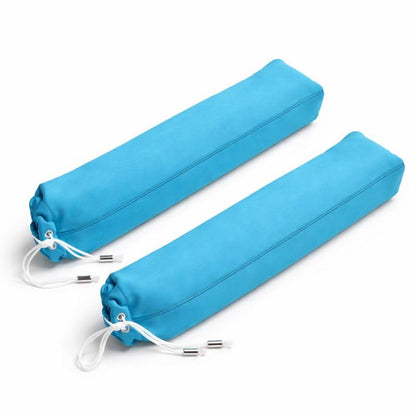 FUYIHGL® 2PCS Mahjong Rack with Pusher Storage Bag: 2 Compartments Fits 4 American Mah Jongg Racks Pushers - Blue Soft Velvet Sleeve with Drawstring - Travel Mah Jongg Accessories and Gifts - color: Blue | 2pcs