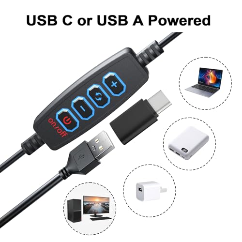 Ring Light Clip on Laptop Monitor, Webcam Light 10 Brightness Level Video Conference Lighting for Remote Working/Zoom Calls/Self Broadcasting/Live Streaming/Video Recording/TikTok