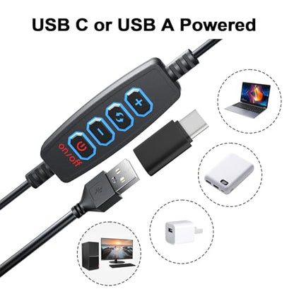 Ring Light Clip on Laptop Monitor, Webcam Light 10 Brightness Level Video Conference Lighting for Remote Working/Zoom Calls/Self Broadcasting/Live Streaming/Video Recording/TikTok