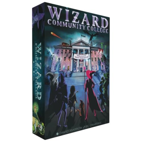 Wizard Community College – Fast & Funny Spell-Casting Card Game for 3–8 Players | Cooperative Storytelling Party Game with Role-Playing Elements | Quick 2-Minute Setup | 20–120 Minute Gameplay