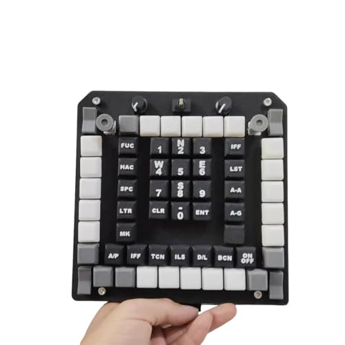 Helixsun Universal DCS Multifunction Display/Multifunction Panel Console With Tactile Joystick Switches, Compatible With JF-17/F18/F15-UFC/Apache-MPD