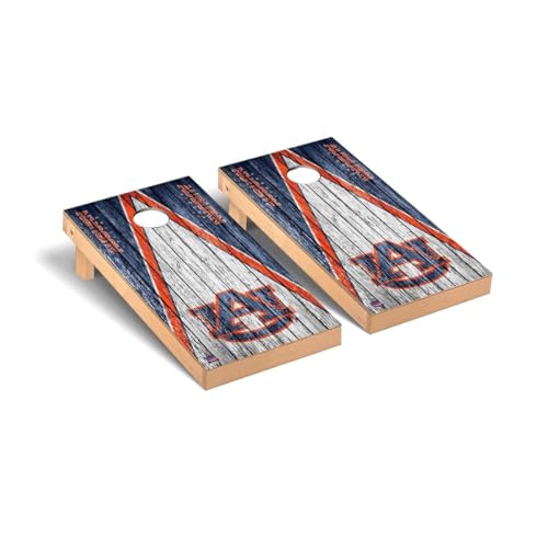 College Team Cornhole Boards, 2x4 Premium Corn Hole Board Set, Officially Licensed Cornhole Boards, Perfect for Tailgates - color: Auburn, size: 3. Include LED Lights