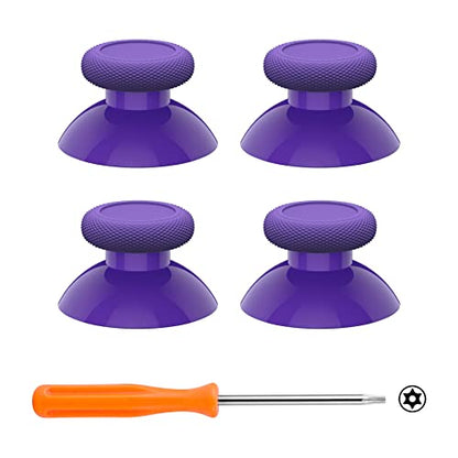eXtremeRate Replacement Controller Joystick for Xbox One - 4 PCS Purple Thumbsticks Analog Thumb Sticks Parts for Xbox Series X/S, Xbox One S/X, Elite Controller with Repair Kit Screwdriver - color: Purple