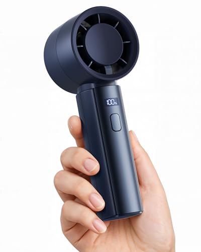 Gaiatop Small Handheld Fan Portable, Powerful High Speed Turbo Cooling, USB Rechargeable Mini Personal Fan, Summer Outdoor Travel Essentials, Gifts for Women Men, Navy Blue - color: Navy Blue