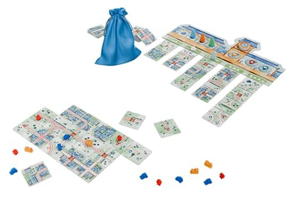 Railroad Tiles Board Game - Network-Building Tile-Laying Game, Family Fun Strategy for Kids & Adults, Ages 8+, 1-4 Players, 30-45 Minute Playtime