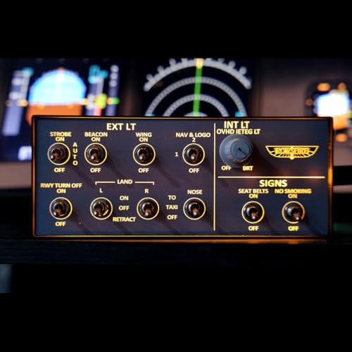 XMalNexity A101 V3.0 A32X Mini Flight Simulator Overhead Panel for MSFS 2020 2024, Backlit Aluminum OVHD with V3 Light Sync, Compatible with Fenix PMDG Inibuilds, Home Cockpit