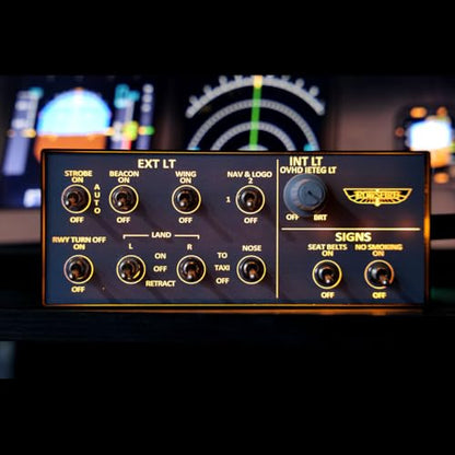 XMalNexity A101 V3.0 A32X Mini Flight Simulator Overhead Panel for MSFS 2020 2024, Backlit Aluminum OVHD with V3 Light Sync, Compatible with Fenix PMDG Inibuilds, Home Cockpit