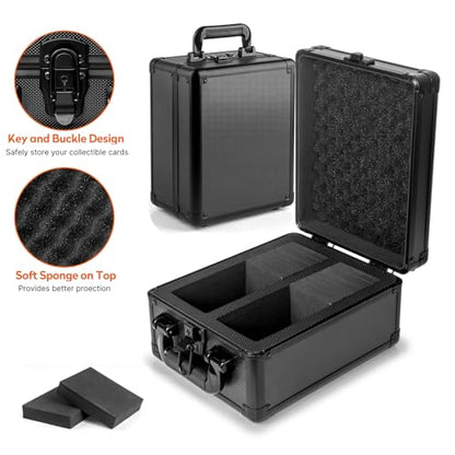 Graded Card Storage Box, Top Loaders Storage Case, Sports Trading Card Box, Cards Slab Case PSA MTG CSG BGS SGC One Touch Magnetic Card Holder, Waterproof Carrying Collector Boxes (Medium) - size: Medium