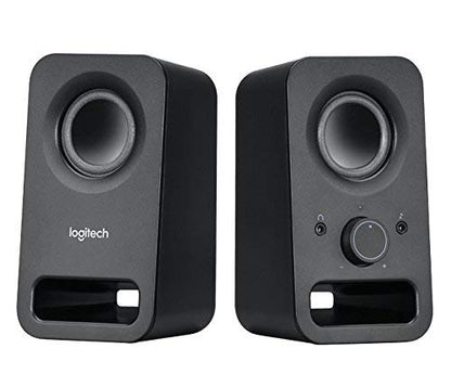 Logitech Multimedia Speakers Z150 with Stereo Sound for Multiple Devices, Black (Renewed)