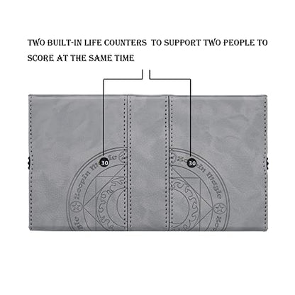 Zoopin 200 Card Deck Box for MTG ,CCG,TCG,Yugioh...With Two Built-in Life Counters and Two Card-trays plus one Dice/Token Tray (Grey ) … - color: Grey