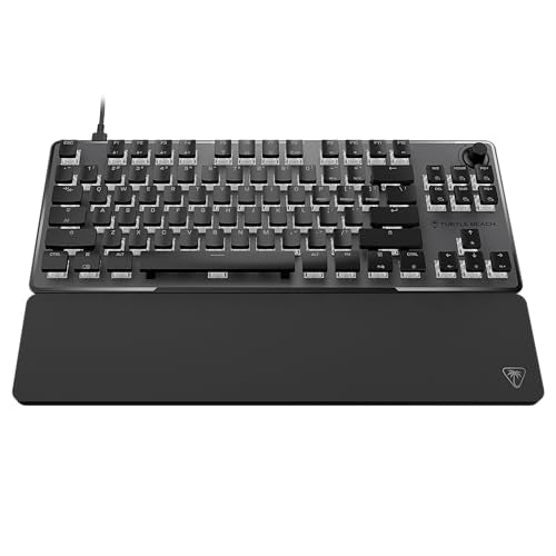Turtle Beach Vulcan II TKL Pro Hall-Effect Mechanical RGB Gaming Keyboard | Magnetic Switches, Adjustable Actuation, Customizable RGB Keys, Rapid Trigger, Swappable Keycaps, Tenkeyless, White - color: Black