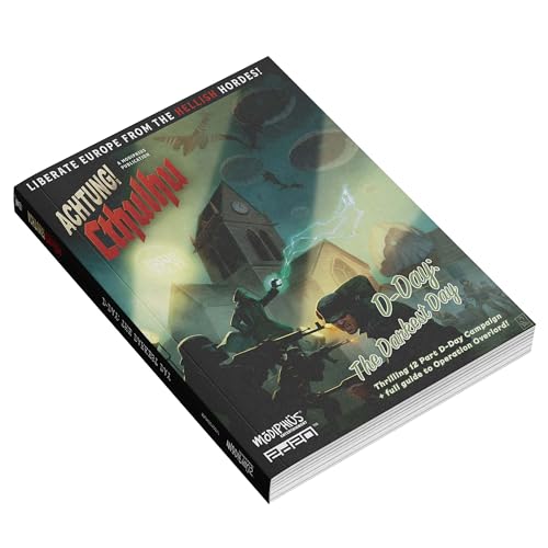 Modiphius Entertainment: Achtung! Cthulhu 2d20 - D-Day: The Darkest Day - Softcover RPG Book, Horror Campaign, Tabletop Role Playing Game - style: D-Day
