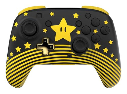 Turtle Beach Rematch Wireless Controller Super Mario Star Nintendo Switch 2 | Nintendo Switch Lite, OLED, Glow-in-the-Dark Design, Rechargeable 40-Hr Battery, 2 Mappable Back Buttons, Super Mario Star - color: Super Mario Star