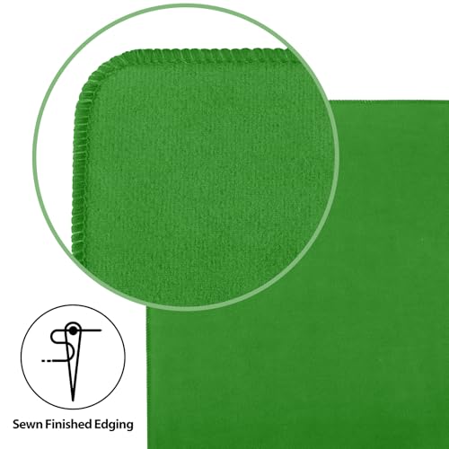 31.5'' Green Mahjong Mat for Table, Non-Slip Noise Reduction Gaming Mat | Classic Gaming Mat with Carrying Bag for Mahjong, Poker, Card, Domino, Board Games, Dominoes,Cards & Tile Games - color: Jade Green