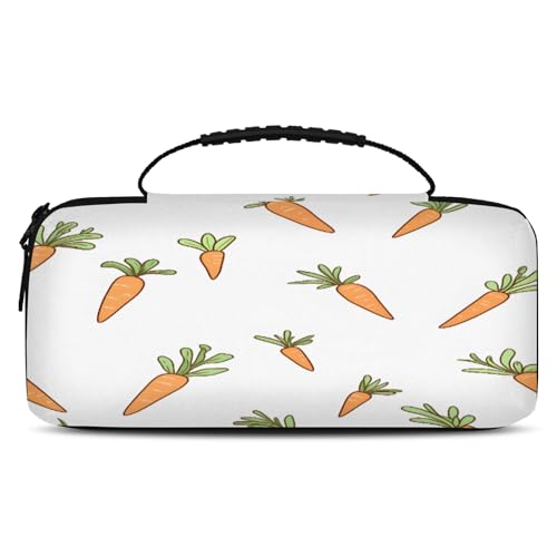Adornori Carrots Carry Case Compatible with Nintendo Switch 2, with 20 Games Cartridges, Carrot Easter Portable Travel Carrying Case Pouch for Accessories & Games - color: Multicolor 11