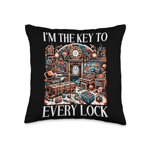 Escape Room Roomescape Puzzle Room Exit Game Throw Pillow - size: 16x16