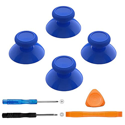 TOMSIN Replacement Joysticks for Xbox One,for Xbox Series X/S Controller,4PCS True Rubberized Thumbsticks Repair Kit for Xbox One Wireless Controller(Blue) - color: Blue