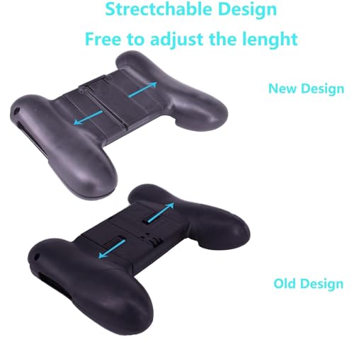 2pcs Game Clutch Universal Grip Adjustable Phones Mobile Controller Phone Game Grip Case Ergonomic Design Game Grip Handle Controller Stand Holder Joypad for iPhone 12/13/14 Pro Max/ Galaxy S22/23