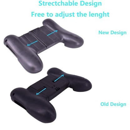 2pcs Game Clutch Universal Grip Adjustable Phones Mobile Controller Phone Game Grip Case Ergonomic Design Game Grip Handle Controller Stand Holder Joypad for iPhone 12/13/14 Pro Max/ Galaxy S22/23