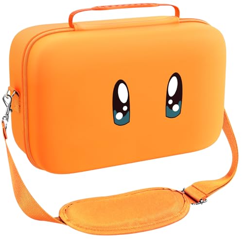 ivoler Carrying Storage All in One Case for Nintendo Switch 2 (2025),Portable Travel All Protective Hard Messenger Bag Soft Lining 20 Games for Switch 2 Console Pro Controller Accessories Orange - color: Orange, size: 7.9''
