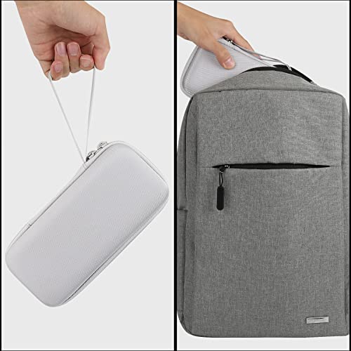Aenllosi Storage Case for Blaze Evercade EXP/Blaze Evercade EXP-R, White | Hard shell construction, Water-resistant design, Impact-resistant design, Protective case only - style: For Exp/Exp-r Handheld