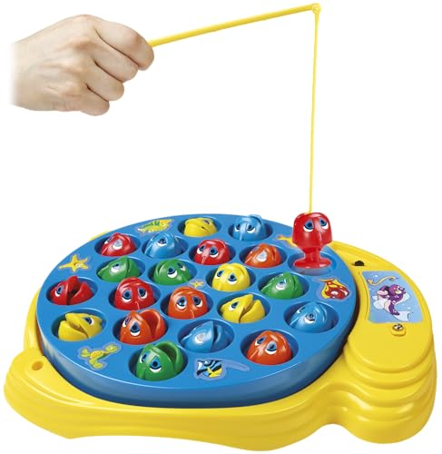Let's Go Fishin' Game by Pressman - The Original Fast-Action Fishing Game!, 1-4 players - style: Let's Go Fishin'