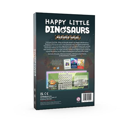 Unstable Games - Happy Little Dinosaurs Hazards Ahead Expansion - Designed to be Added to Your Happy Little Dinosaurs Base Game - Perfect for Game Night! - style: Expansion: Hazards Ahead