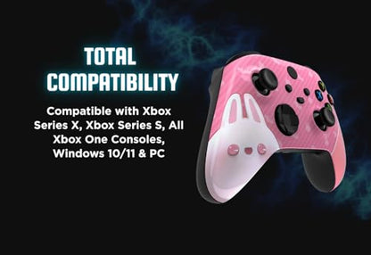 Stealth Controllers Wireless Controller for Xbox Series S, Xbox Series X, Xbox One - Soft Touch Feel - Custom Series S/X Controller (Pink Rabbit) - color: Pink Rabbit