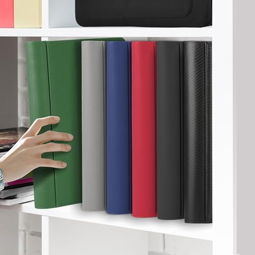 Toploader Binder,Trading Card Binder Storage Hold up 288 Cards 9-Pocket Top Loader Binder with Sleeves for 3"x4" Rigid Toploaders Hard Cases (9Black) - color: 9Black