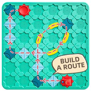 Logical Road Builder Games, STEM Family Board Game, Large Educational Smart Brain Teasers Puzzles Toys, Preschool Learning Early Montessori Birthday Gifts for Kids Boys Girls Age 4-8 Year Old - color: Green