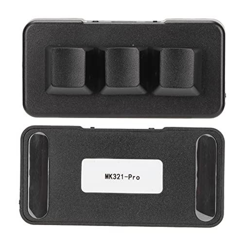 Yoidesu USB Mini 3 Keys Keypad 2.4G Mechanical Gaming Keyboard One Handed Programming Macro Standard Keyboard, RGB Backlight, Bluetooth Connection for Dos for for