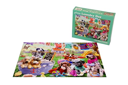 Laundry Day Jigsaw Puzzle 100 Piece by Vermont Christmas Company - Larger Pieces Perfect for Kids & Seniors