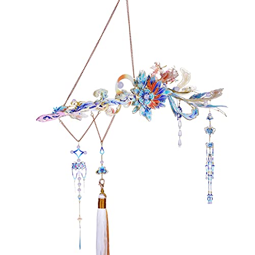 MU 3D Phoenix Hairpin in SwordAdult Jigsaw Metal Puzzle Model Kits Building DIY Birthday Gift - color: Phoenix