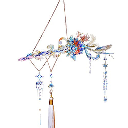 MU 3D Phoenix Hairpin in SwordAdult Jigsaw Metal Puzzle Model Kits Building DIY Birthday Gift - color: Phoenix