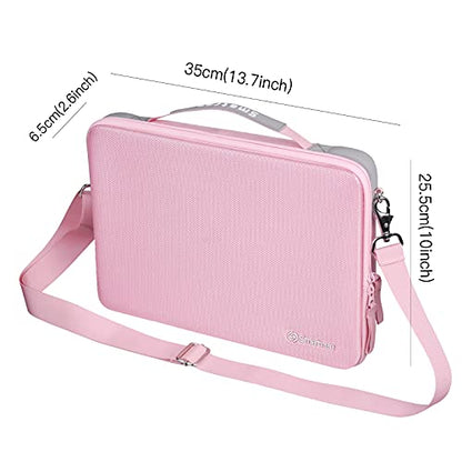 Smatree Hard Shell Carrying Case for 14.2inch Apple MacBookPro 2025/2024 | for 14.2inch APPLE MacBook Pro 2023 A2918,13inch MacBook Air M4 2025/2024/2022,iPad Pro M5 2025/2024/iPad Air M3 2025,Pink - color: Pink